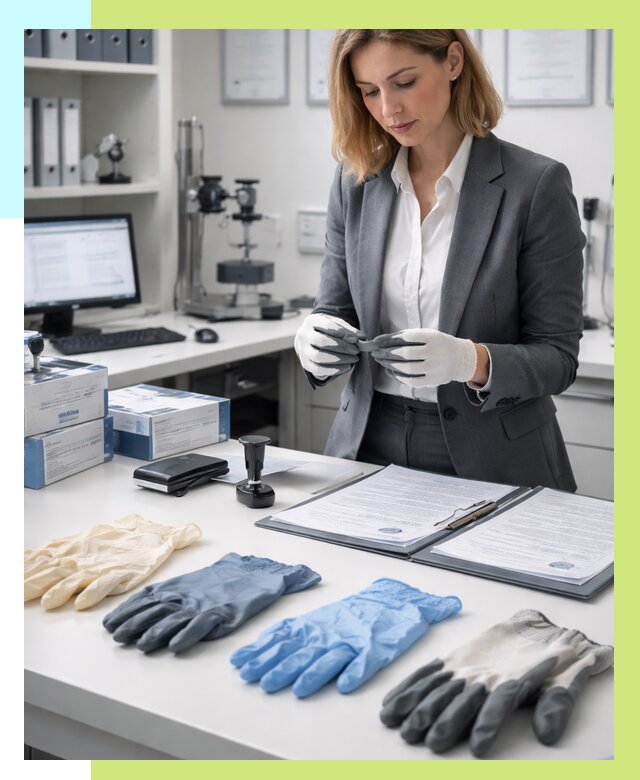 Сертификация перчаток в Елизове от 8609 р. | Алешин-Лзв