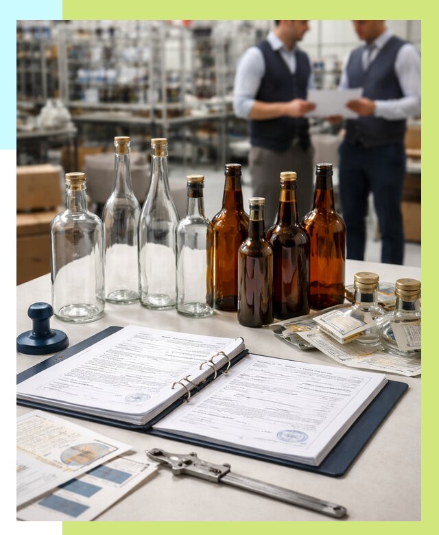 Сертификация стеклянных бутылок в Елизове от 25320 р. | Алешин-Лзв
