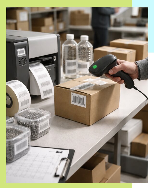 Штрихкодирование продукции и маркировка для продажи в Елизове