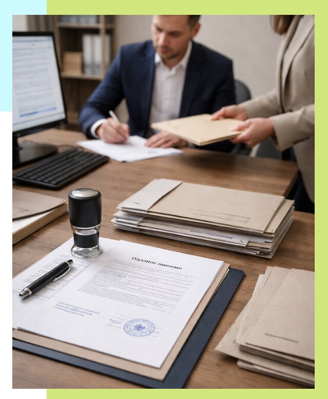 Отказное письмо для таможни в Елизове от 3038 р, Алешин-Лзв