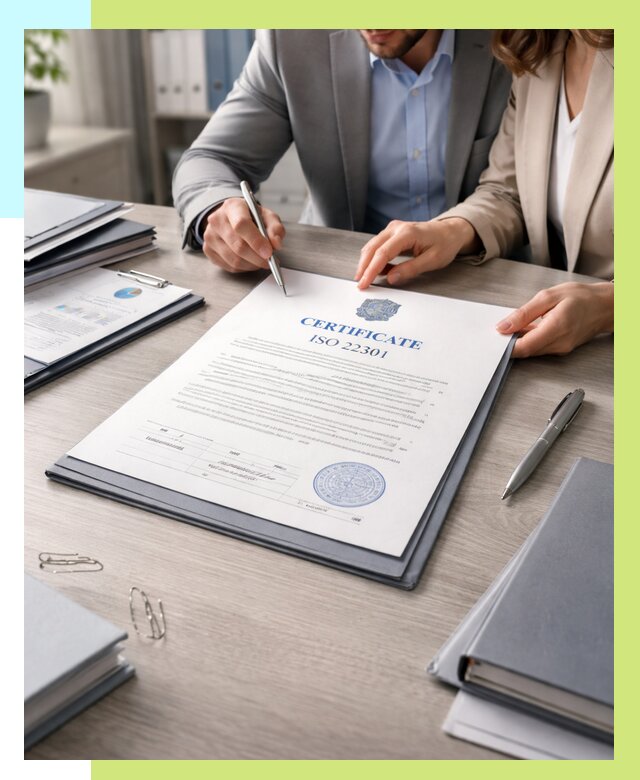 Сертификат ISO 22301 в Елизове от 45576 р. | Алешин-Лзв срочно