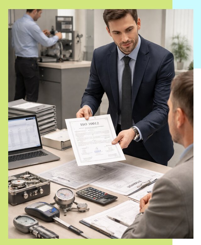 Выдача сертификата ISO 10012 по требованиям метрологии в Елизове